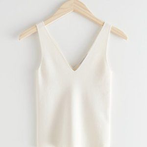 Other Stories Rib Knitted Tank Top, XS